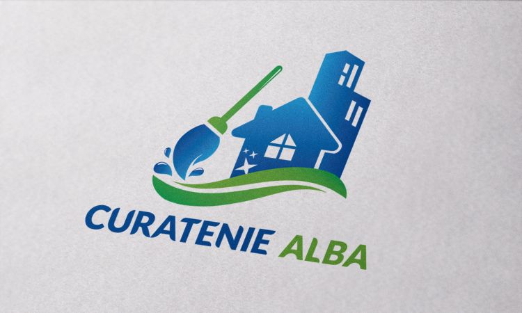 Curatenie Alba logo mockup