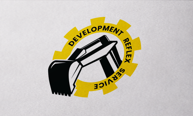 DEVELOPMENT REFLEX SERVICE logo mockup