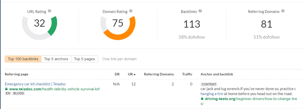 backlink