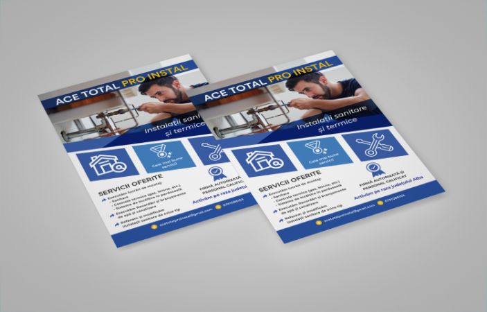 ACE TOTAL PRO INSTAL flyer Mockup