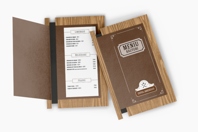 Cotul Ariesului drink meniu mockup