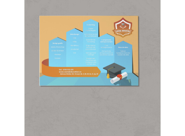 Ombre watercolor poster mockup psd on the wall