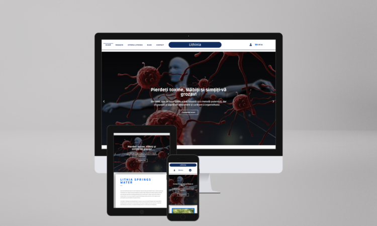 Lithinia Website Mockup
