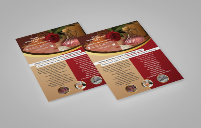 Ritual Beauty and Spa flyer Mockup