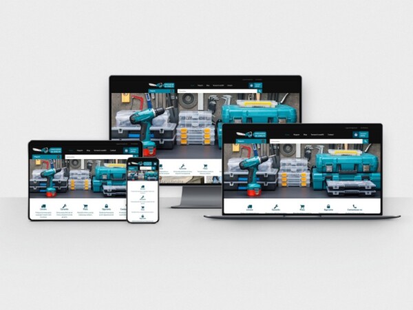 mockup site magazin de unelte